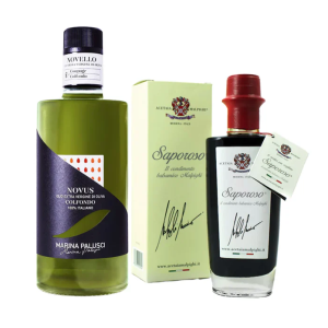 Luxury Marina Palusci Novus Extra Virgin Olive Oil & Acetaia Malpighi Saporoso Dark Balsamic Dressing Set